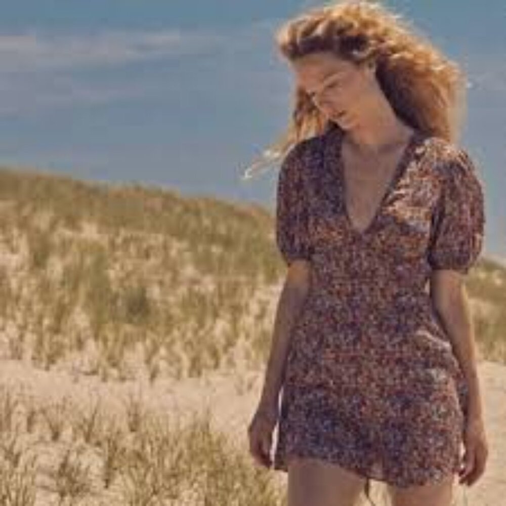 DÔEN EMILIA DRESS -- WILDFLOWER MEADOW -- SIZE LARGE